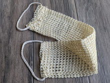 Load image into Gallery viewer, Sisal Soap Pouch Bag OR Back Scrubber Exfoliating