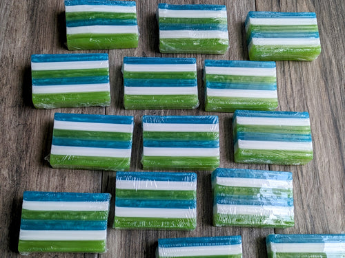 SUMMER BREEZE Striped Beach Towel SOAP or Gift Pack