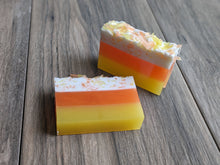 Load image into Gallery viewer, AUTUMN FALL Candy Corn Soap  ORANGE VANILLA