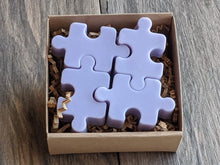 Load image into Gallery viewer, Autism Puzzle Piece Soap  Sulfate Paraben Free Set of 4 Multicolor Variety of Scents