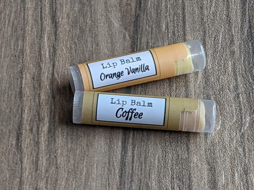 FALL AUTUMN Seasonal Lip Balm COFFEE & ORANGE VANILLA