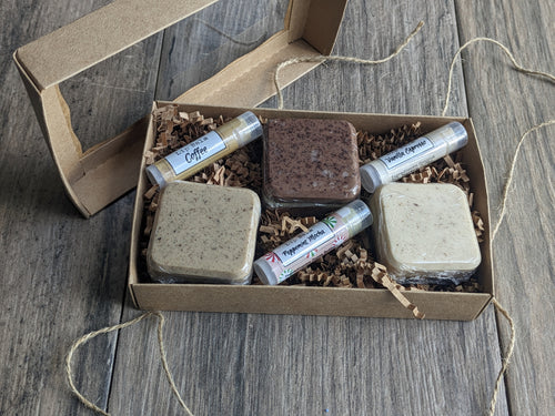 COFFEE LINE Soap Lip Balm Scrubs Vanilla Espresso Peppermint Mocha CHRISTMAS WINTER