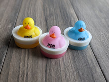 Load image into Gallery viewer, VALENTINE&#39;S Rubber Duck Kids Soap JESUS LOVES YOU