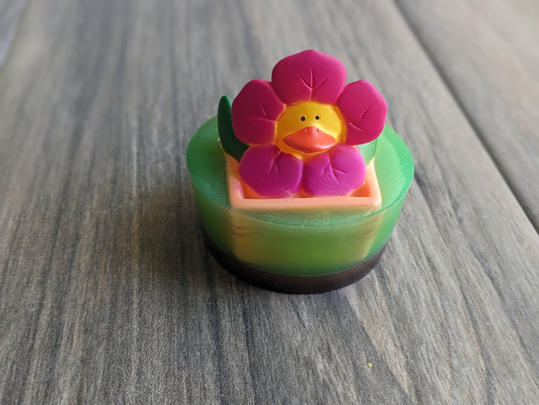 FLOWERS Ducks Rubber Duck Soap Kids SPRING