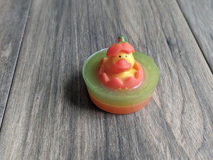 PUMPKIN Ducks Rubber Duck Kids Soap FALL AUTUMN