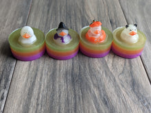 Load image into Gallery viewer, Glow In The Dark Rubber Duck Soap HALLOWEEN FALL