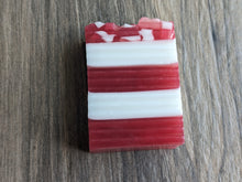 Load image into Gallery viewer, WINTER Soap Candy Cane Circles CHRISTMAS