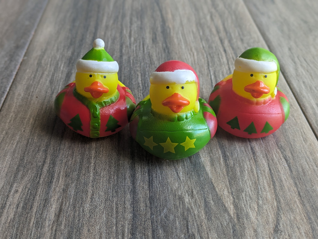 UGLY SWEATER Ducks Rubber Duck Kids Soap CHRISTMAS