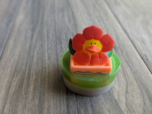 Load image into Gallery viewer, FLOWERS Ducks Rubber Duck Soap Kids SPRING