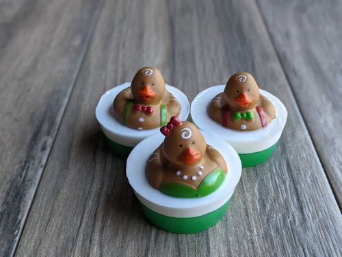 Gingerbread Ducks Rubber Duck Kids Soap CHRISTMAS