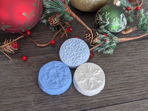 Holiday SNOWFLAKE Shower Steamers CHRISTMAS