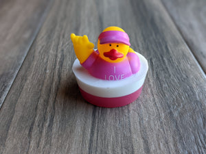 VALENTINE'S Rubber Duck Soap I LOVE YOU Sign Language