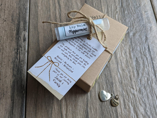 THANK YOU / APPRECIATION Mini Gift Pack -  Soap and Lip Balm w/ Charm NURSE TEACHER MOM