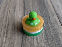 Load image into Gallery viewer, ST PATRICK&#39;S DAY Mini SHAMROCK Ducks Rubber Duck Kids Soap