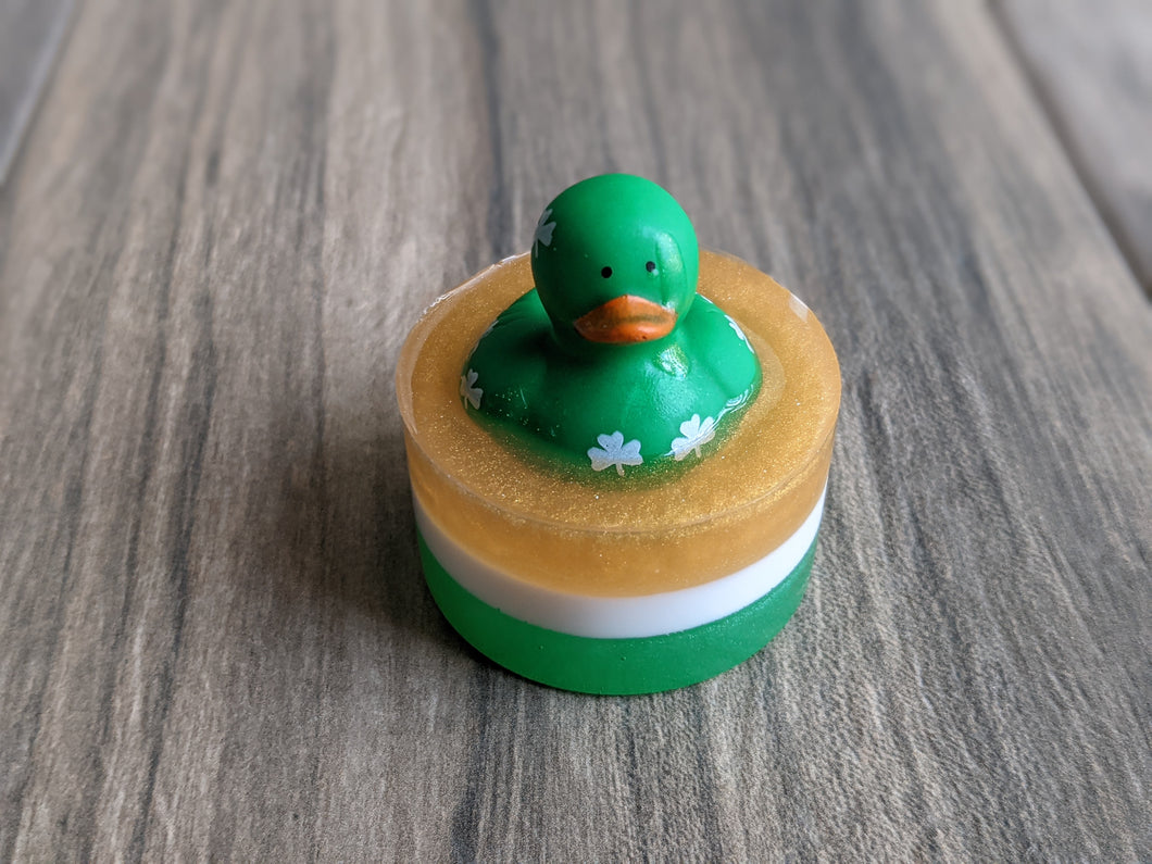 ST PATRICK'S DAY Mini SHAMROCK Ducks Rubber Duck Kids Soap