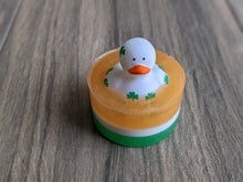 Load image into Gallery viewer, ST PATRICK&#39;S DAY Mini SHAMROCK Ducks Rubber Duck Kids Soap